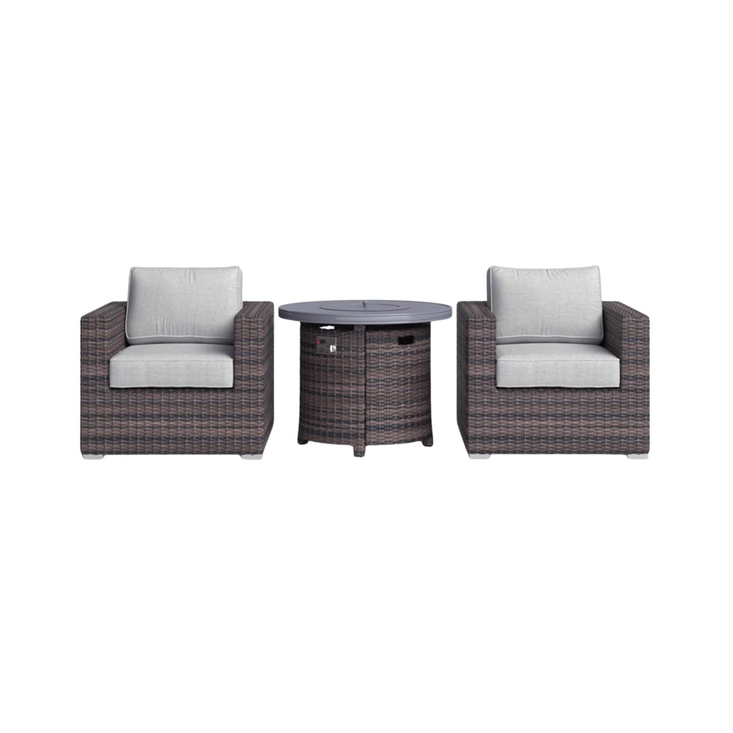 Alora 3-Piece Modular Rattan Patio Sofa Set With Weather-Resistant Cushions