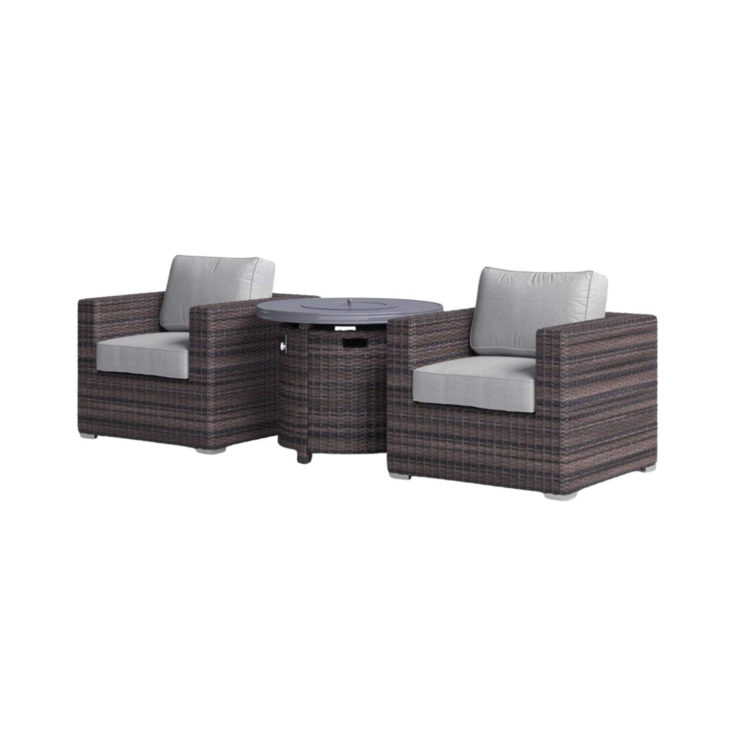 Alora 3-Piece Modular Rattan Patio Sofa Set With Weather-Resistant Cushions