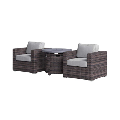 Alora 3-Piece Modular Rattan Patio Sofa Set With Weather-Resistant Cushions