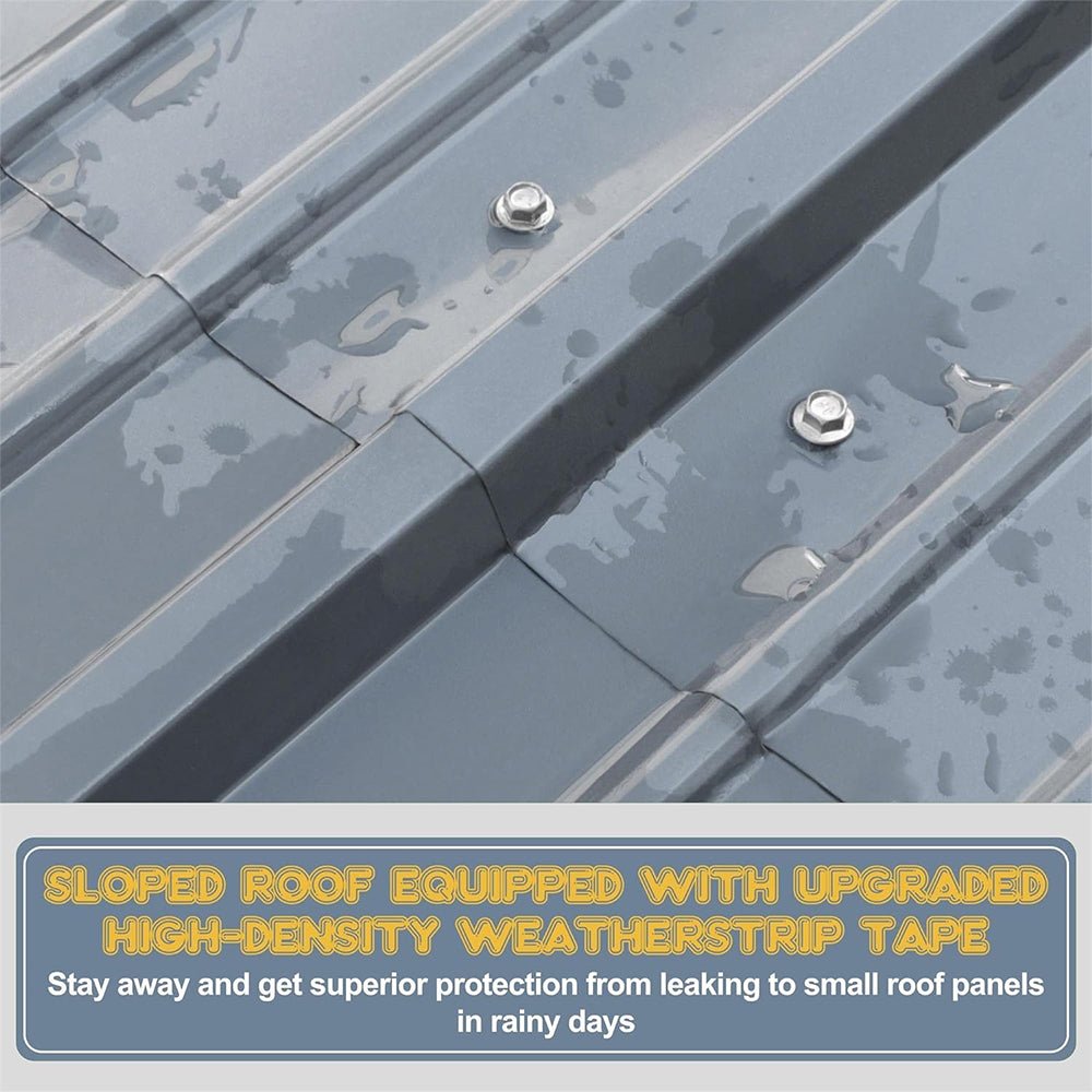 10' x 15' FT Alora Large Heavy-Duty Outdoor Metal Carport