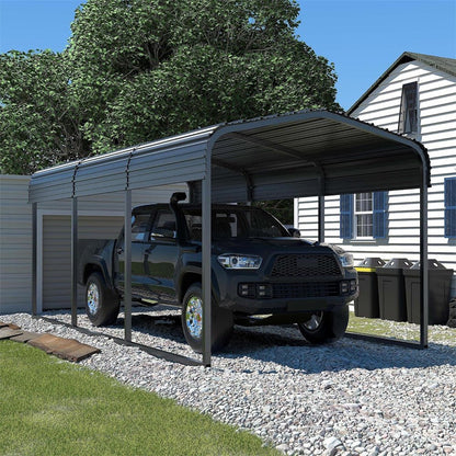 10' x 15' FT Alora Large Heavy-Duty Outdoor Metal Carport