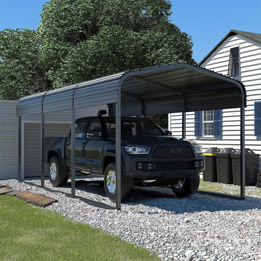 10' x 15' FT Alora Large Heavy-Duty Outdoor Metal Carport