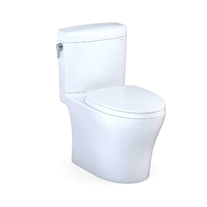 TOTO Aquia IV Cube Dual Flush Universal Height Toilet with Soft Close Bidet Seat