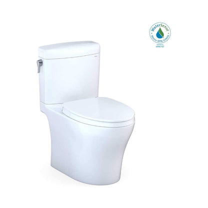 TOTO Aquia IV Cube Dual Flush Universal Height Toilet with Soft Close Bidet Seat