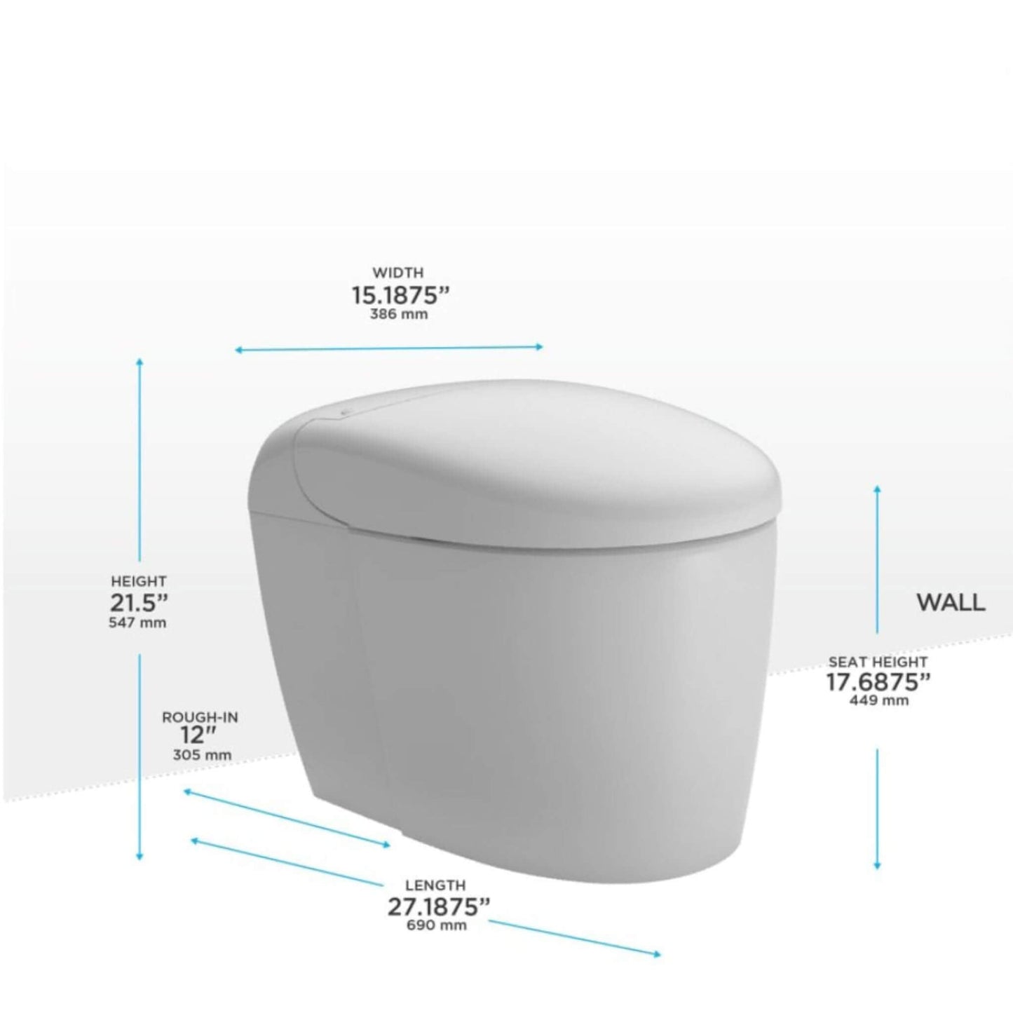 TOTO Neorest RS Dual Flush Elongated Chair Height Toilet with Integrated Smart Bidet Seat