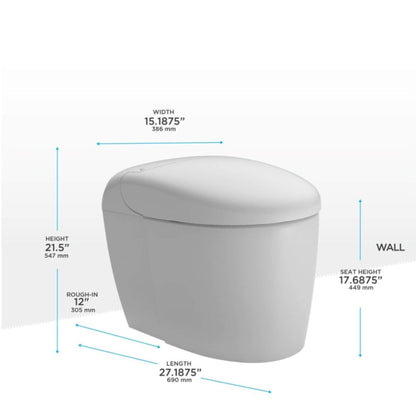 TOTO Neorest RS Dual Flush Elongated Chair Height Toilet with Integrated Smart Bidet Seat