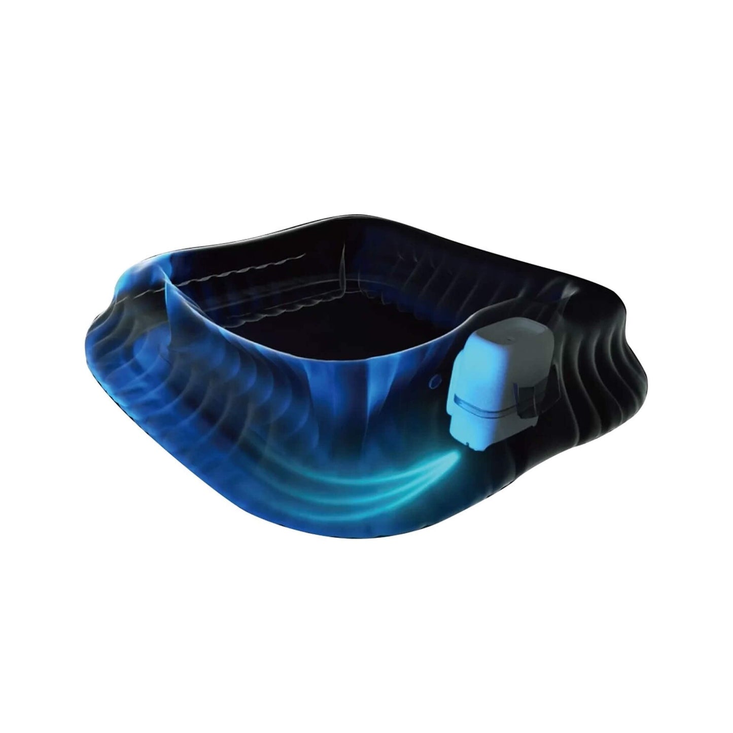 MSpa Aurora Urban Series Six-Person Inflatable Round Hot Tub with Hydro Massage