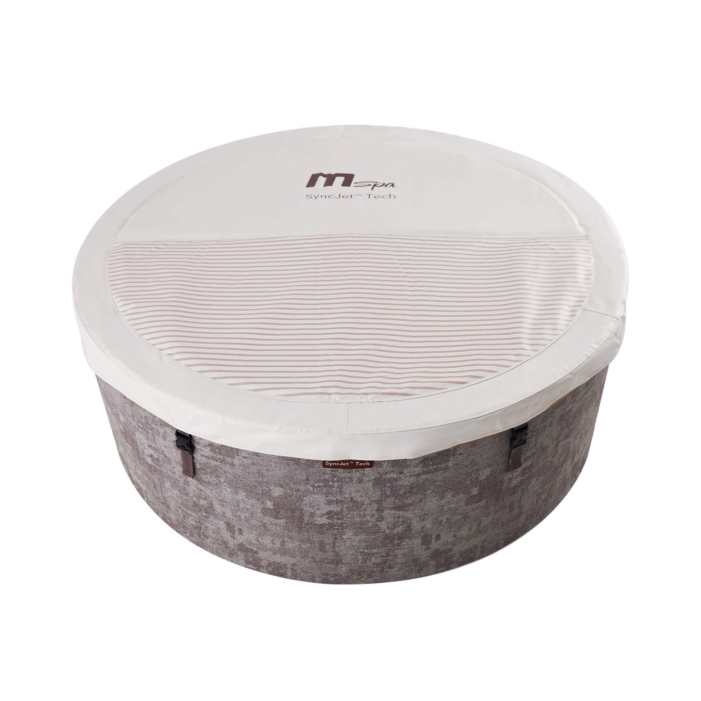 MSpa Cocoon Verto Series Six-Person Inflatable Round Hot Tub with Hydro Massage