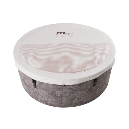 MSpa Cocoon Verto Series Six-Person Inflatable Round Hot Tub with Hydro Massage