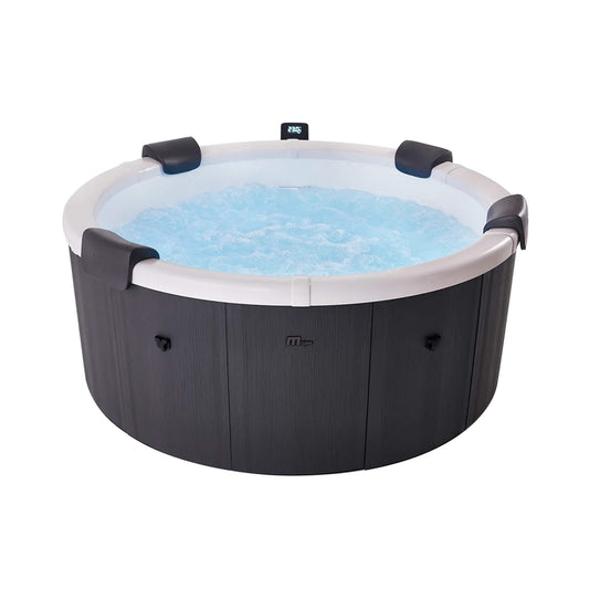 MSpa Denver Frame Series Six-Person Inflatable Round Hot Tub with Hydro Massage