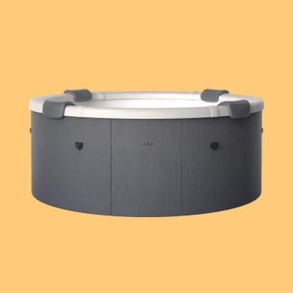 MSpa Denver Frame Series Six-Person Inflatable Round Hot Tub with Hydro Massage