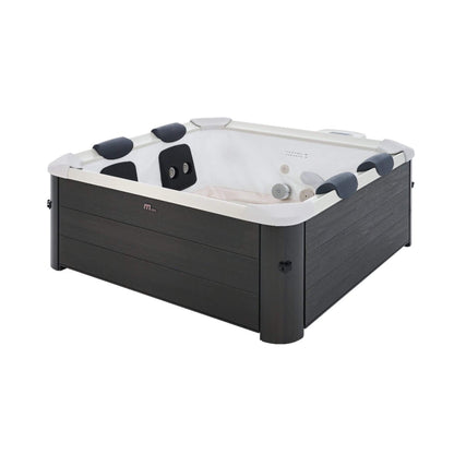 MSpa F-OS063W Oslo Supreme 6-Person 120 Jets Square Spa with LED Lights & Integrated App Control