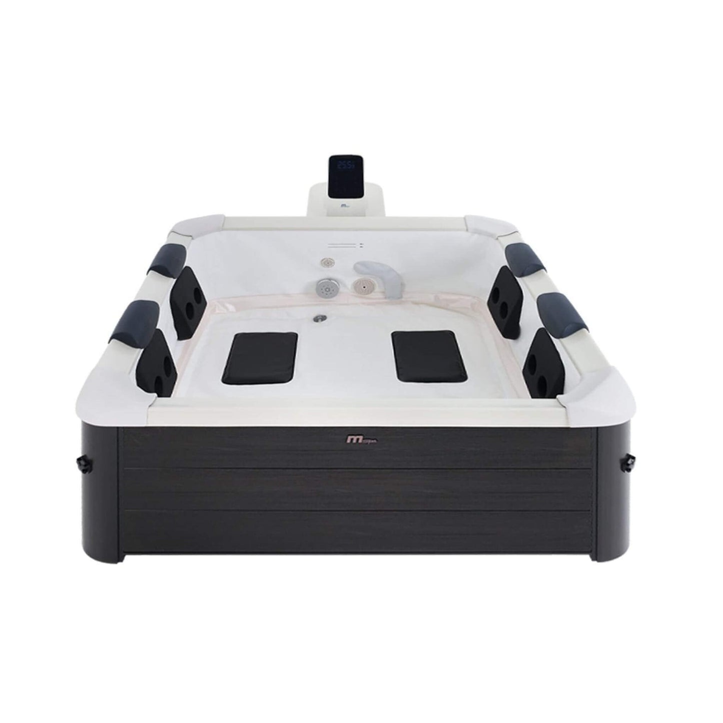 MSpa F-OS063W Oslo Supreme 6-Person 120 Jets Square Spa with LED Lights & Integrated App Control