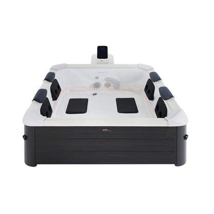 MSpa F-OS063W Oslo Supreme 6-Person 120 Jets Square Spa with LED Lights & Integrated App Control