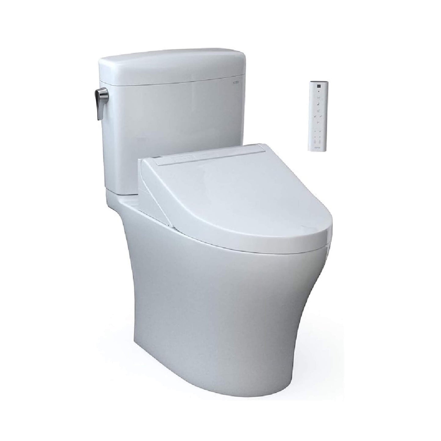 TOTO Aquia IV Cube Washlet C5 with 0.9 GPF and 1.28 GPF Elongated Dual Flush Bidet Toilet
