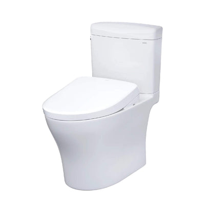 TOTO Aquia IV Cube Washlet S7 with 1.28 GPF and 0.9 Elongated Bidet Toilet