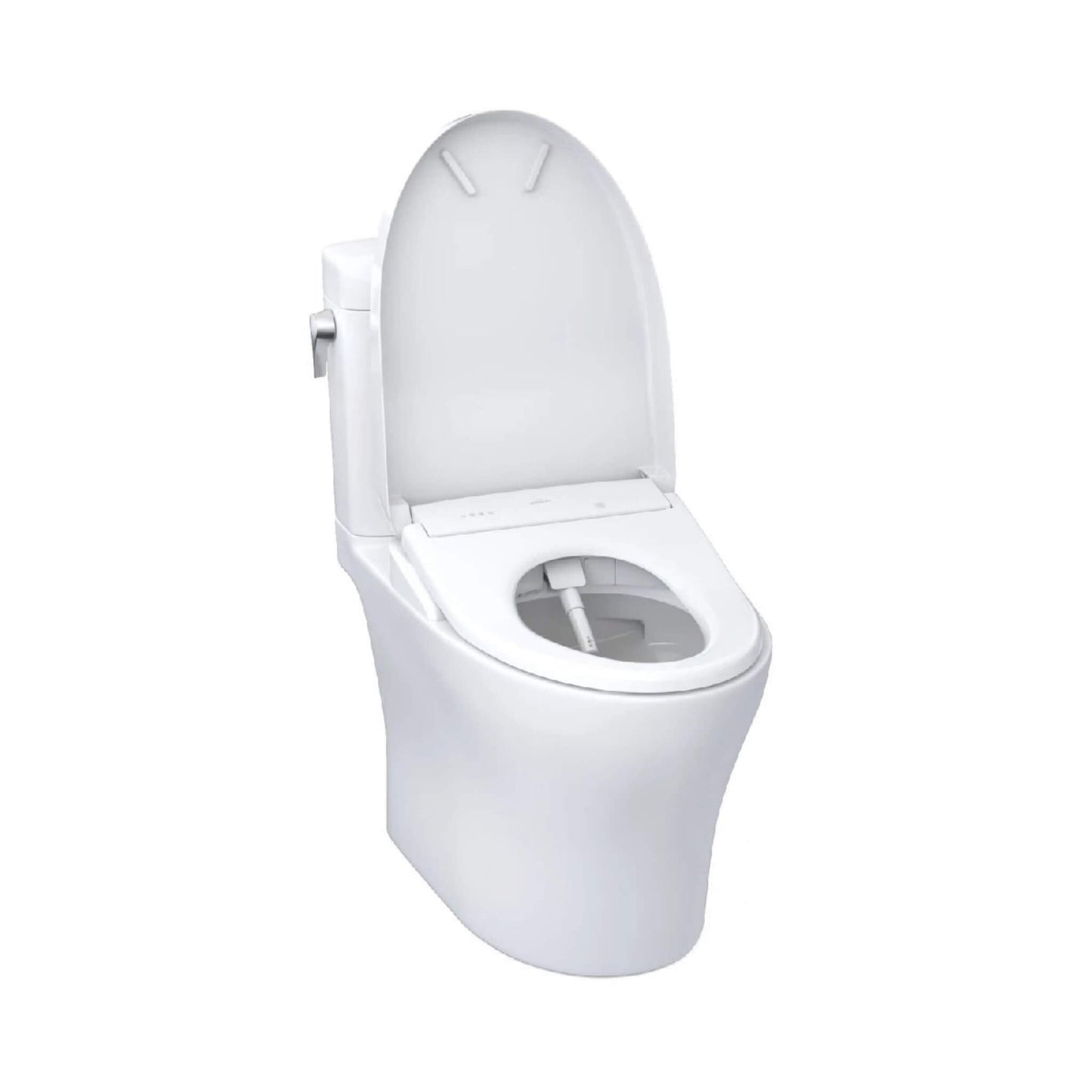 TOTO Aquia IV Cube Washlet S7 with 1.28 GPF and 0.9 Elongated Bidet Toilet