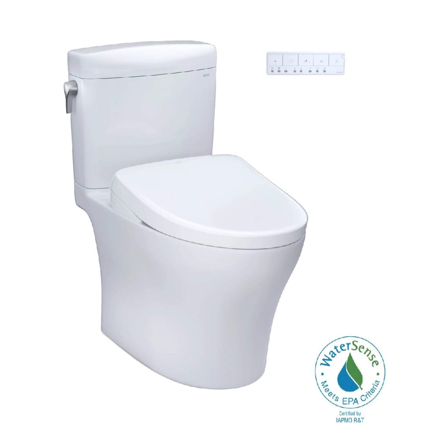 TOTO Aquia IV Cube Washlet S7 with 1.28 GPF and 0.9 Elongated Bidet Toilet