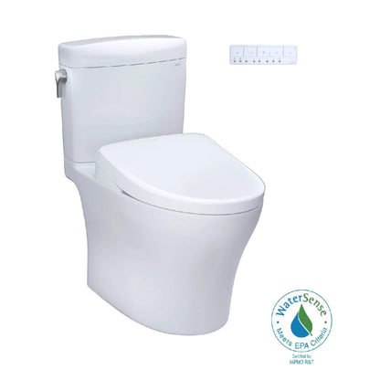 TOTO Aquia IV Cube Washlet S7 with 1.28 GPF and 0.9 Elongated Bidet Toilet