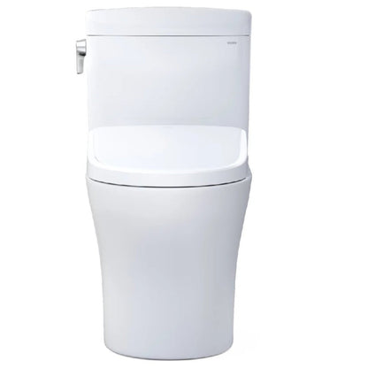 TOTO Aquia IV Cube 1.28 GPF and 0.9 GPF Dynamax Tornado Flush Toilet with Washlet S7A Bidet Seat
