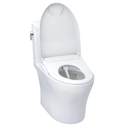 TOTO Aquia IV Cube 1.28 GPF and 0.9 GPF Dynamax Tornado Flush Toilet with Washlet S7A Bidet Seat
