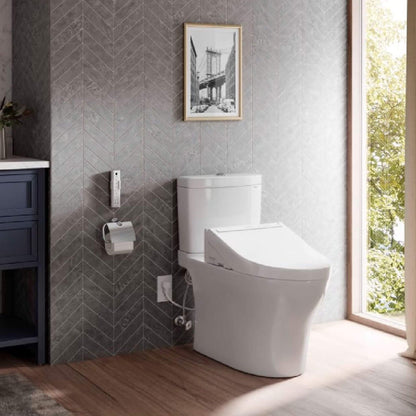 TOTO Aquia IV 1.28 GPF And 0.9 GPF Universal Height Elongated Bidet Seat Toilet
