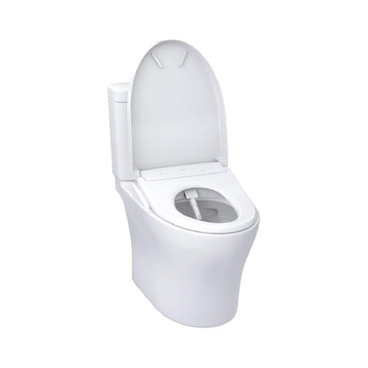 TOTO Aquia IV Dual Flush Elongated Universal Height Toilet with Washlet S7 Bidet Seat