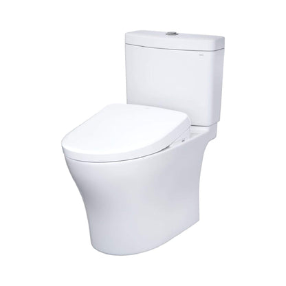 TOTO Aquia IV Dual Flush Elongated Universal Height Toilet with Washlet S7 Bidet Seat
