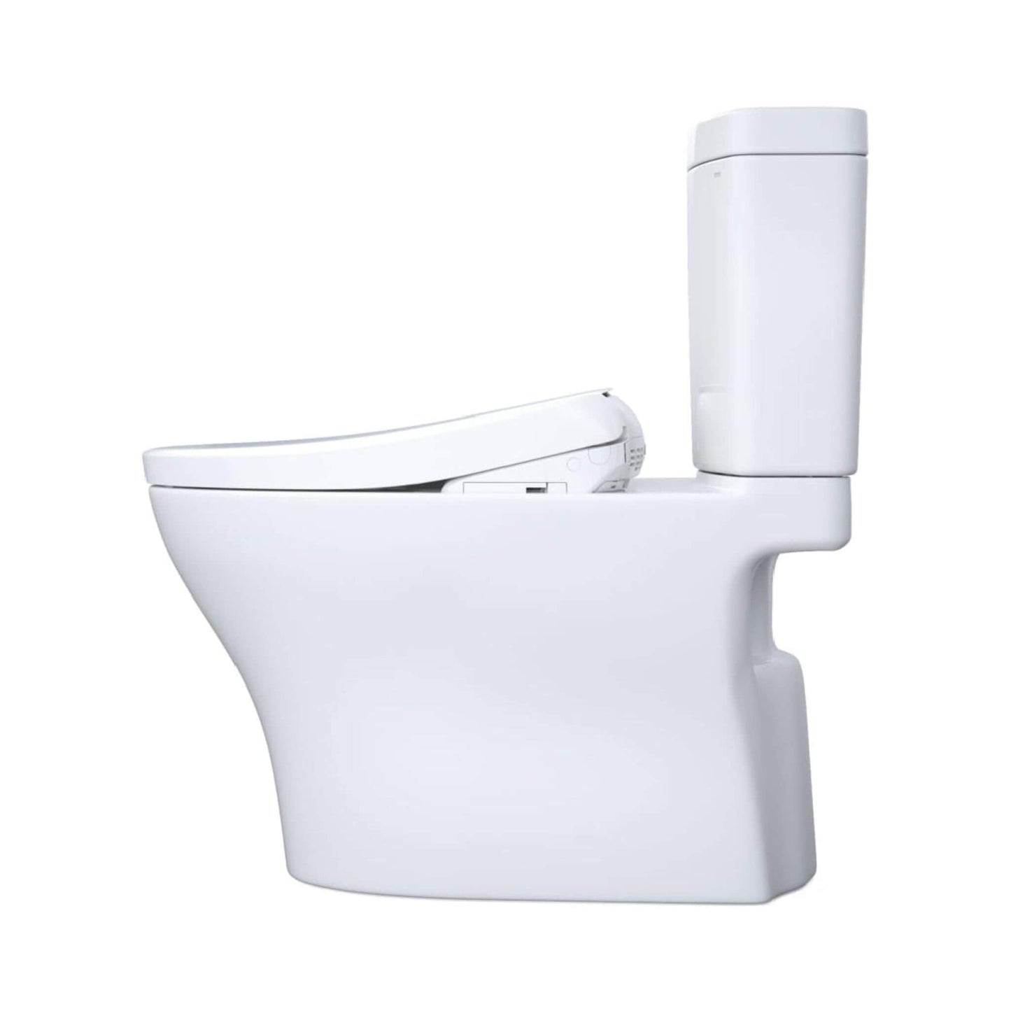 TOTO Aquia IV Dual Flush Elongated Universal Height Toilet with Washlet S7 Bidet Seat