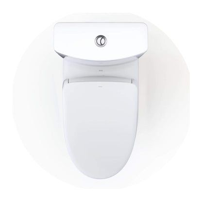 TOTO Aquia IV Dual Flush Elongated Universal Height Toilet with Washlet S7 Bidet Seat