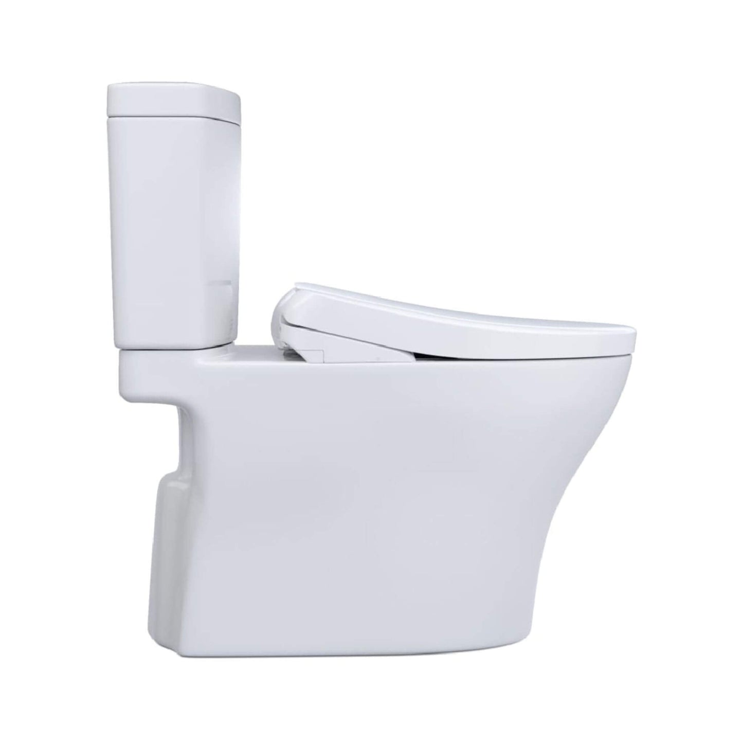 TOTO Aquia IV Dual Flush Elongated Chair Height Toilet with Washlet S7A