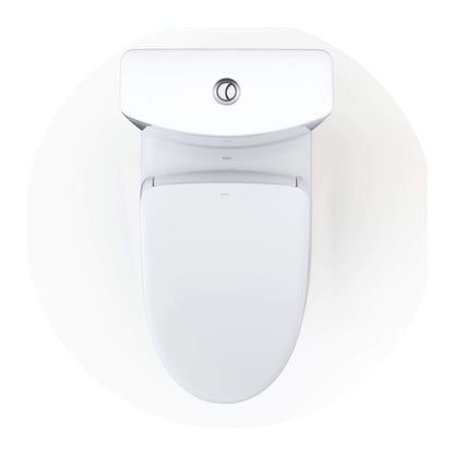 TOTO Aquia IV Dual Flush Elongated Chair Height Toilet with Washlet S7A