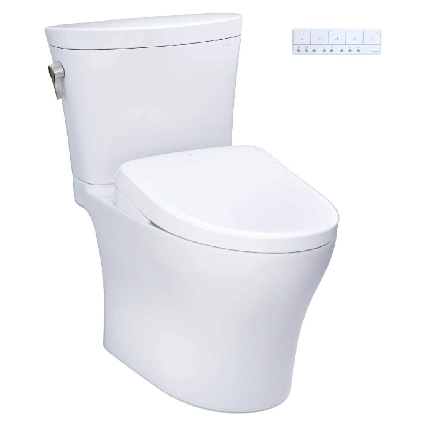 TOTO Aquia IV Arc Dual Flush Universal Height Toilet with Washlet S7 Bidet Seat