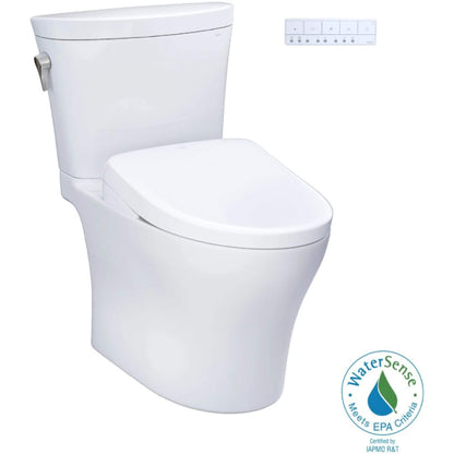 TOTO Aquia IV Arc Dual Flush Universal Height Toilet with S7A Auto Open Bidet Seat