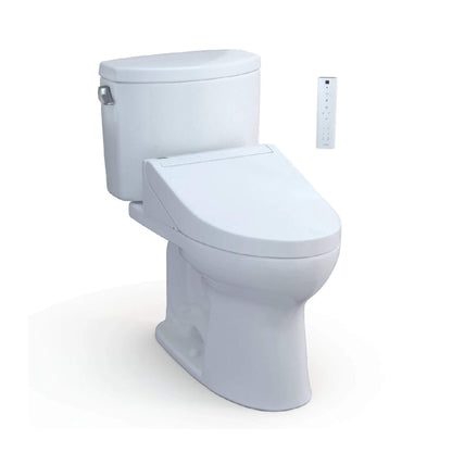 TOTO Drake II 1.28 GPF with Washlet C5 Elongated Soft Close Bidet Toilet