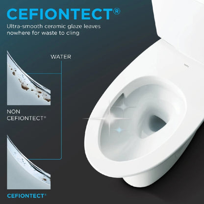 TOTO Drake II 1 GPF Elongated Toilet with Washlet C5 and Left Hand Lever