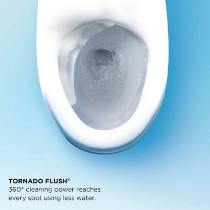 TOTO Drake II 1 GPF Elongated Toilet with Washlet C5 and Left Hand Lever