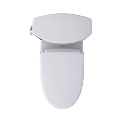 TOTO Drake II 1.28 GPF Elongated Chair Height Toilet with Washlet S7 Bidet Seat