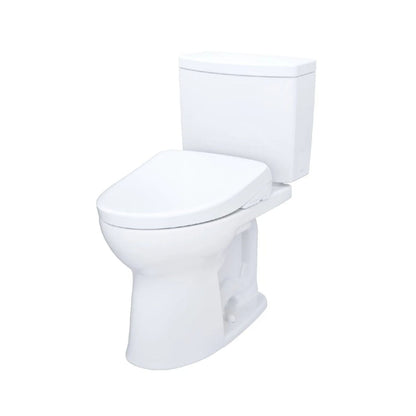 TOTO Drake II 1 GPF Elongated Chair Height Toilet with Washlet S7A Bidet Seat