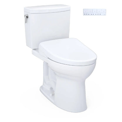 TOTO Drake II Washlet S7 And 1.0 GPF Elongated Chair Height Bidet Toilet