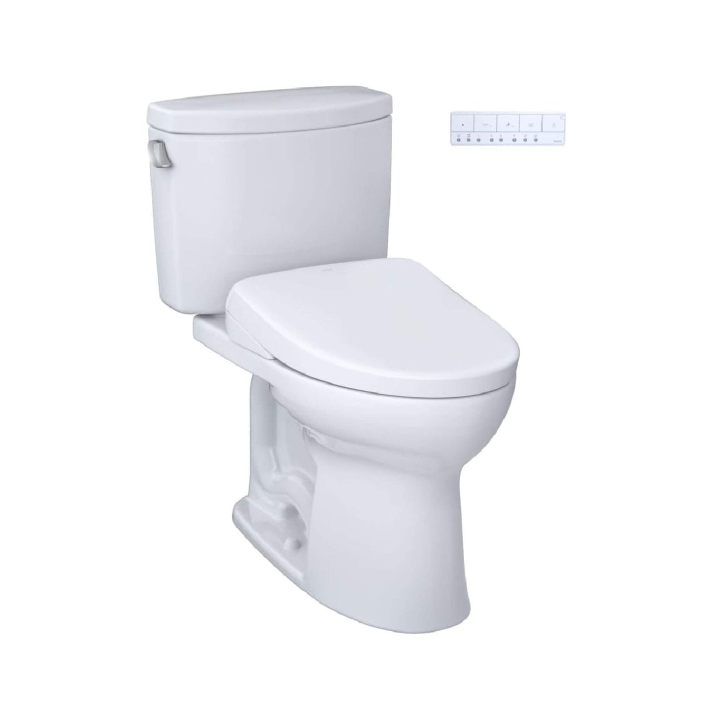 TOTO Drake II 1.28 GPF Chair Height Toilet with S7A Tornado Flush and Night Light
