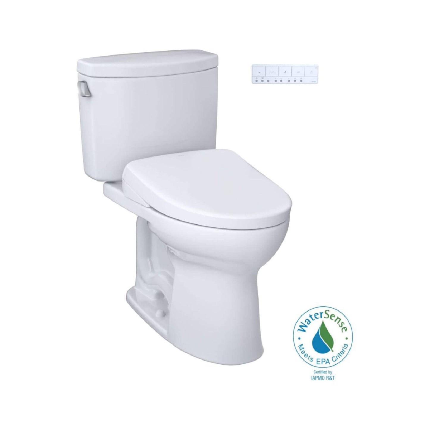 TOTO Drake II 1.28 GPF Chair Height Toilet with S7A Tornado Flush and Night Light