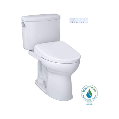 TOTO Drake II 1.28 GPF Chair Height Toilet with S7A Tornado Flush and Night Light