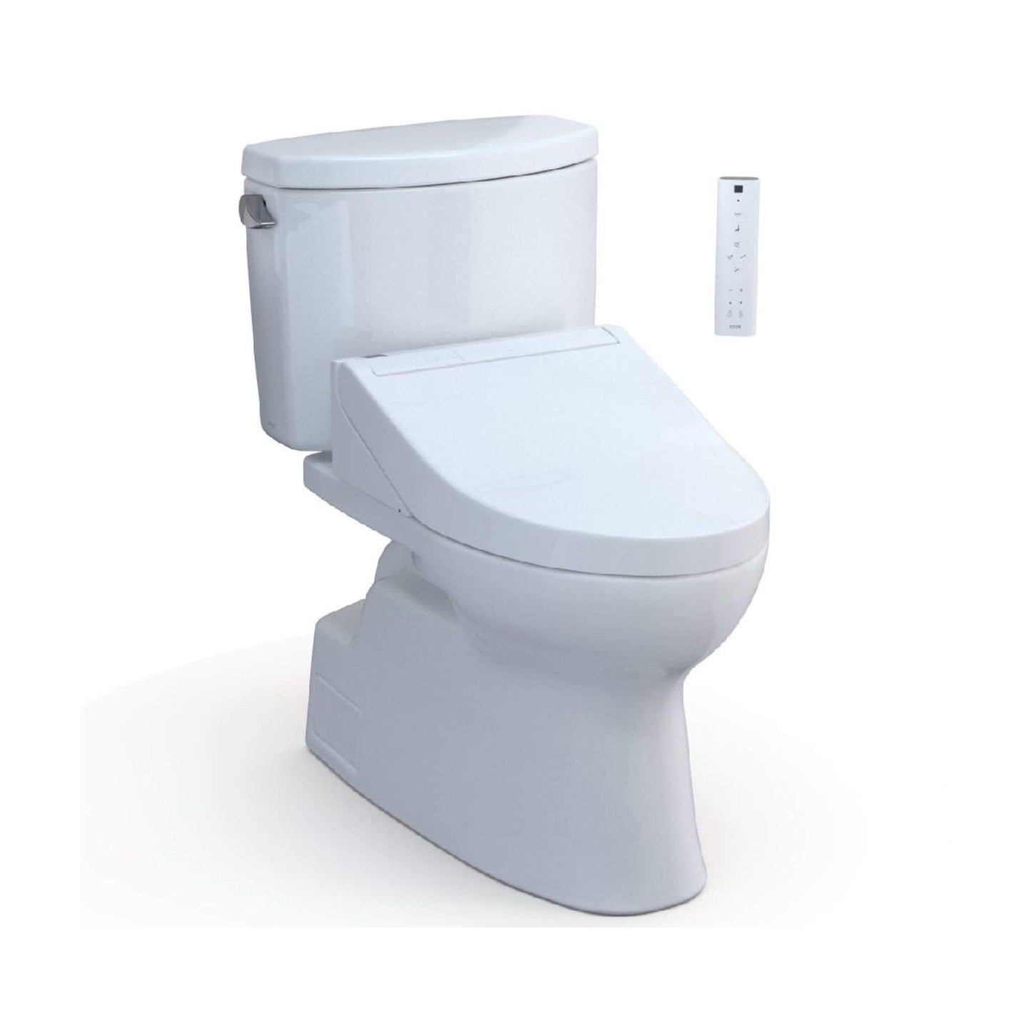 TOTO Vespin II Washlet C5 SoftClose Heated Bidet Seat with 1.28 GPF Elongated Toilet