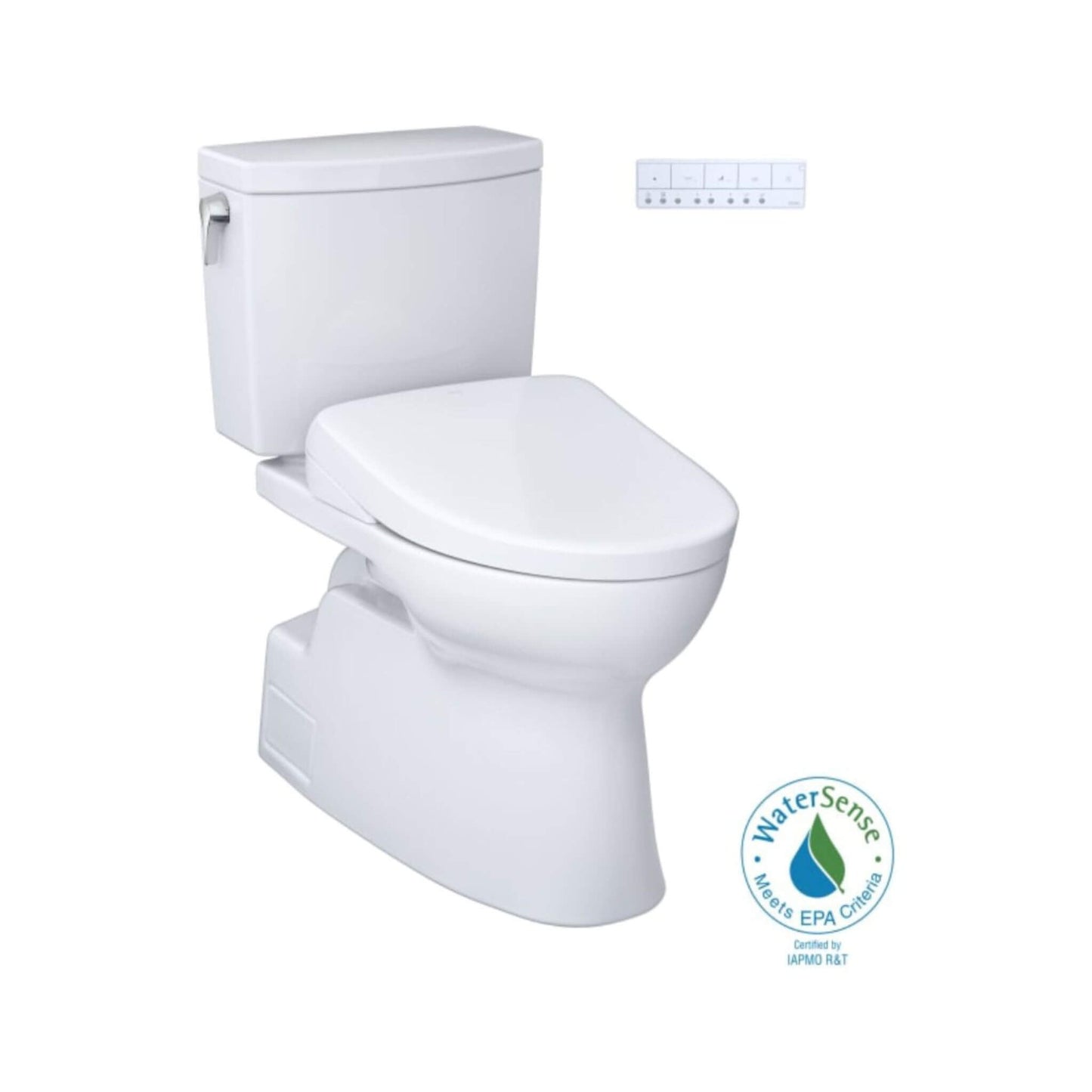TOTO Vespin II 1 GPF EWater Elongated Toilet with Washlet S7 Bidet Seat and Night Light