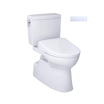 TOTO Vespin II 1 GPF EWater Elongated Toilet with Washlet S7 Bidet Seat and Night Light