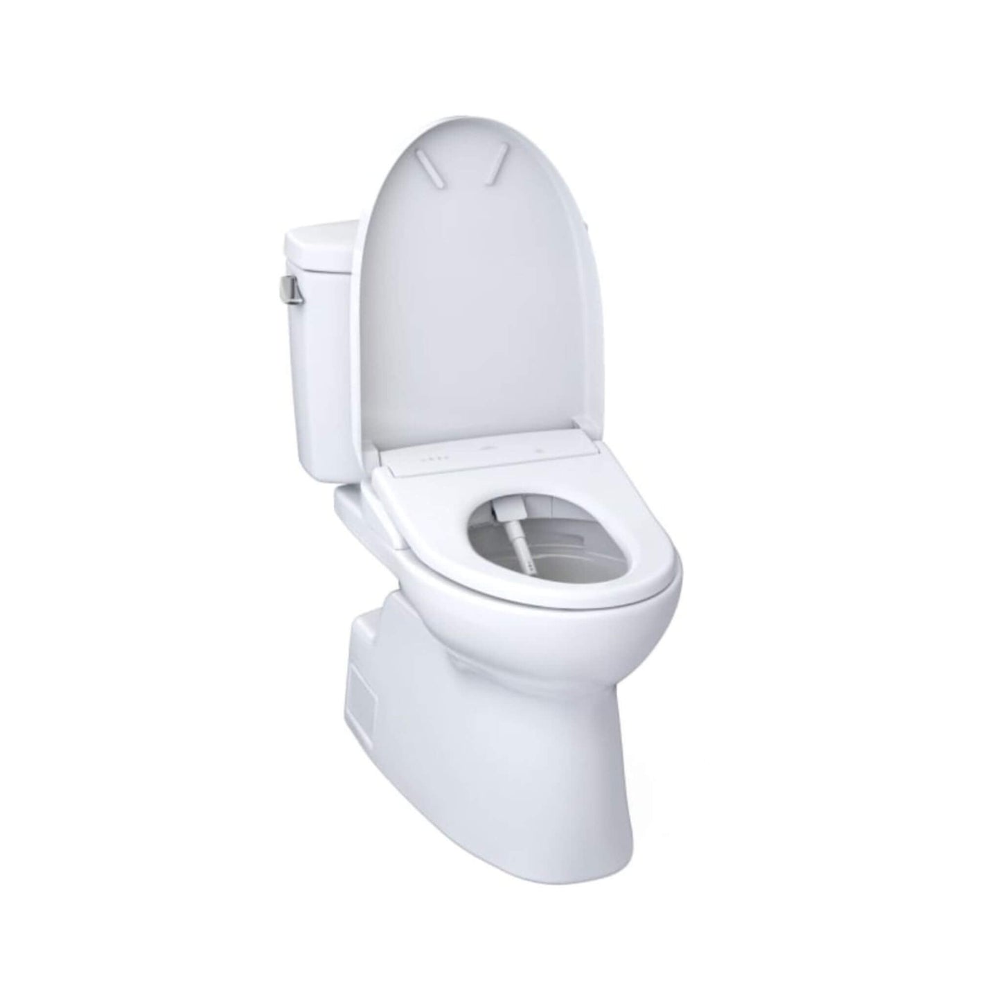 TOTO Vespin II 1.28 GPF Chair Height Elongated Toilet with Washlet+ S7A Auto Open Bidet Seat