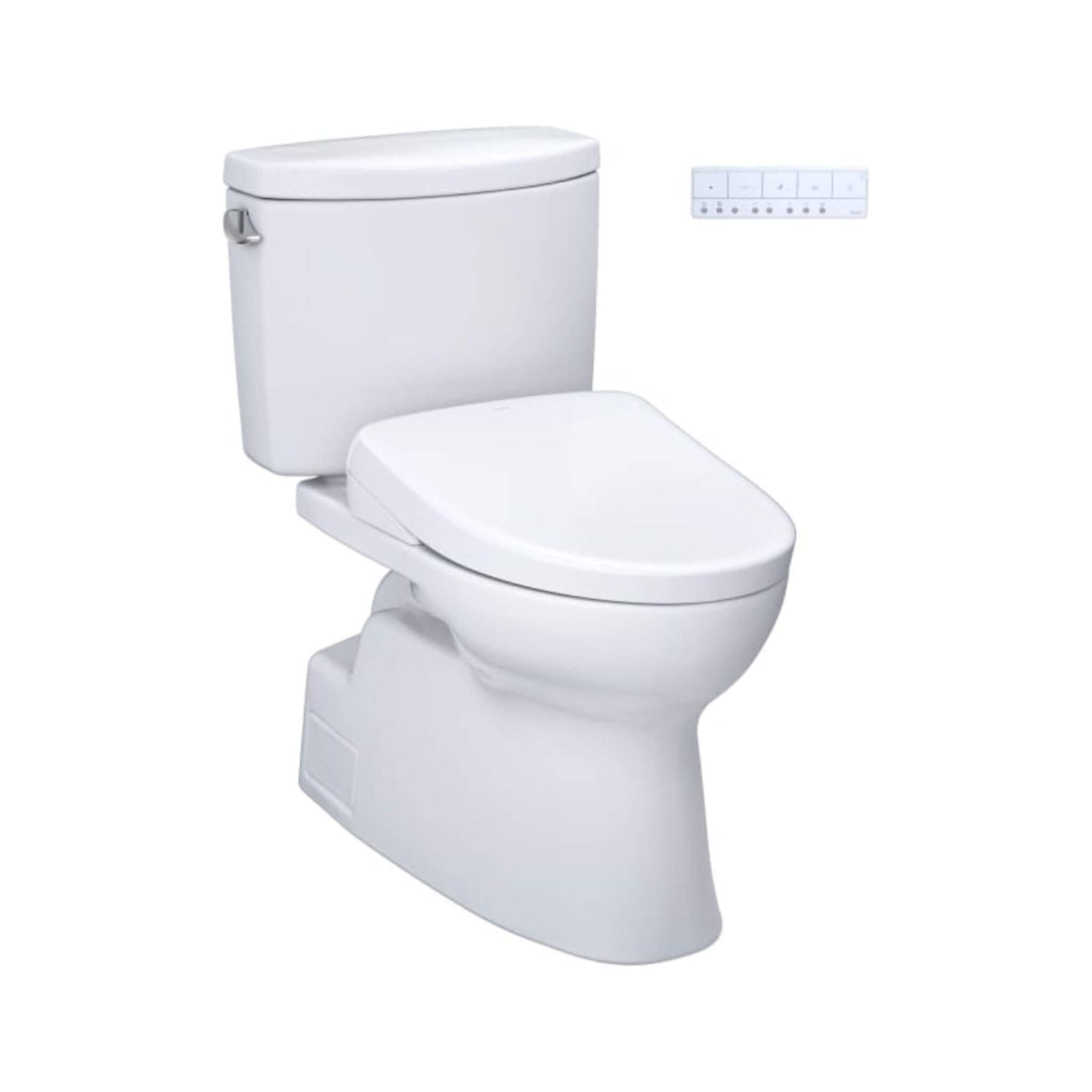 TOTO Vespin II 1.28 GPF Chair Height Elongated Toilet with Washlet+ S7A Auto Open Bidet Seat