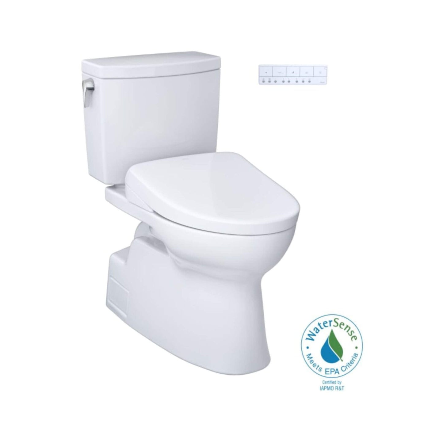 TOTO Vespin II 1 GPF Elongated Chair Height Toilet with Washlet S7A Auto Open Bidet Seat