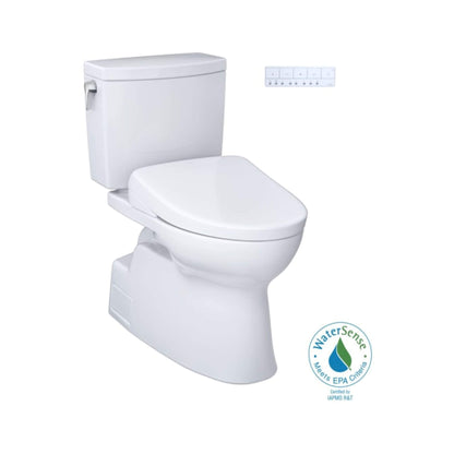 TOTO Vespin II 1 GPF Elongated Chair Height Toilet with Washlet S7A Auto Open Bidet Seat